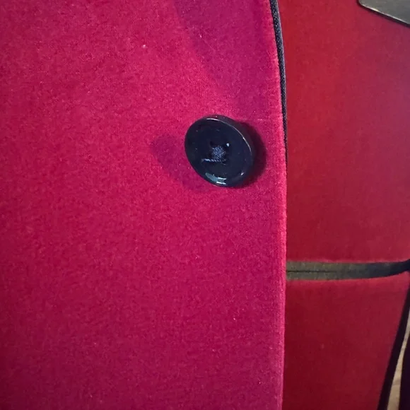 Express Velvet Red and Black Blazer Sport Coat